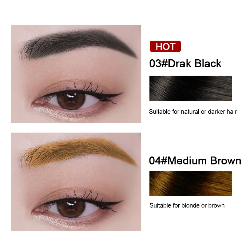 Пудра для волос водостойкая черная коричневая