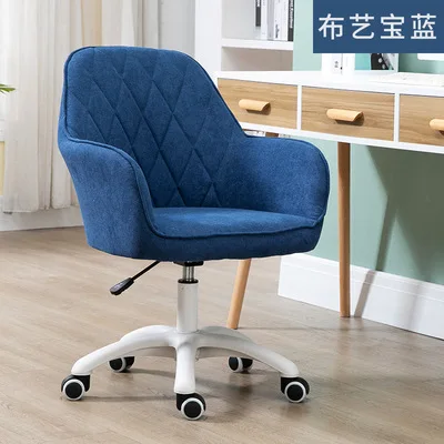 

2023 Year AOLIVIYA Nordic Computer Chair Fabric Desk Chair Swivel Chair Lift Office Home Soft Girl Chair with Wheel Armrest
