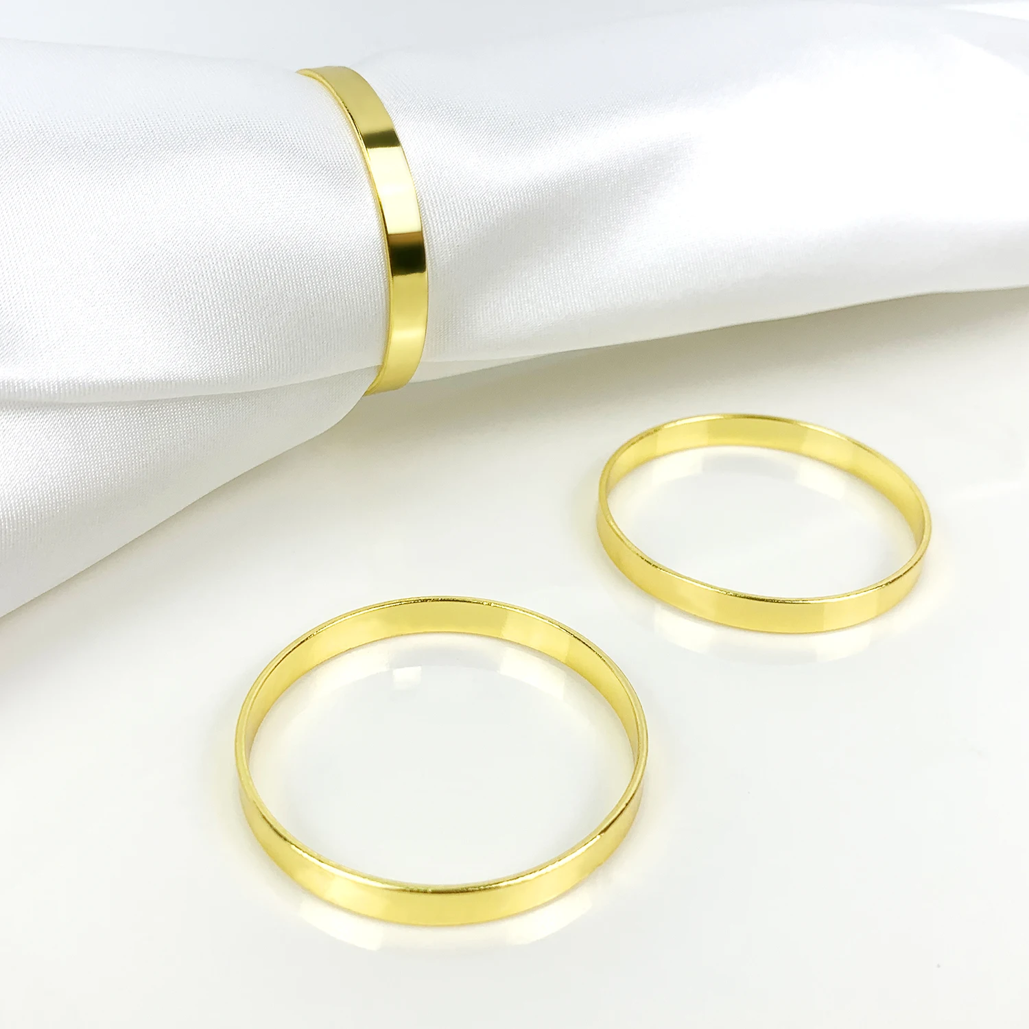 

Золотые кольца для салфеток 12 шт.