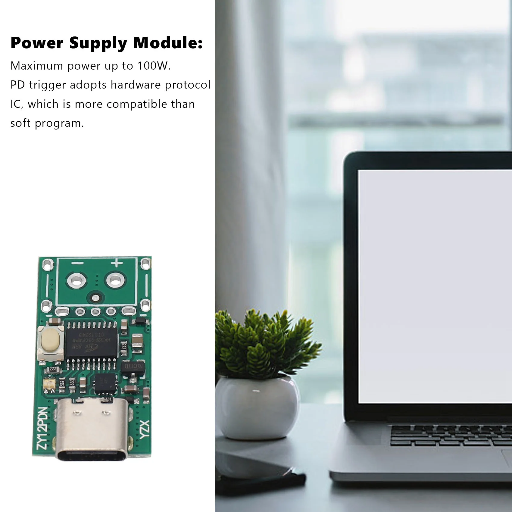 USB-C PD2.0/3 0 в модуль источника питания постоянного тока приманка быстрый заряд