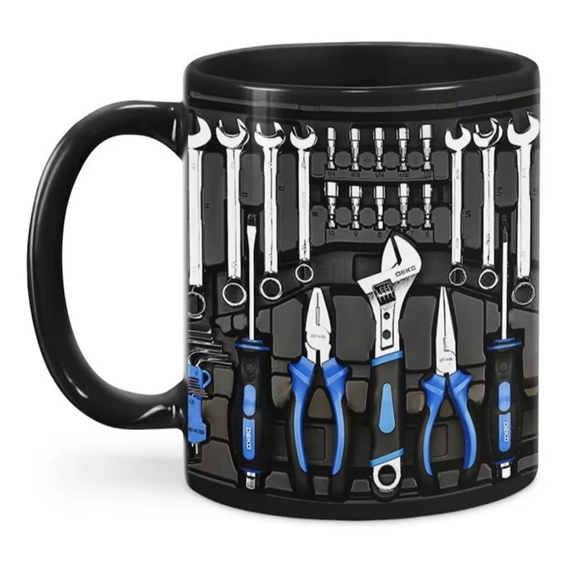 Mechanic Toolbox Set Mug Funny Coffee Cup For Mechanics Large Capacity Ceramic Tea Beer Whiskey Water Soup Easy To Use B