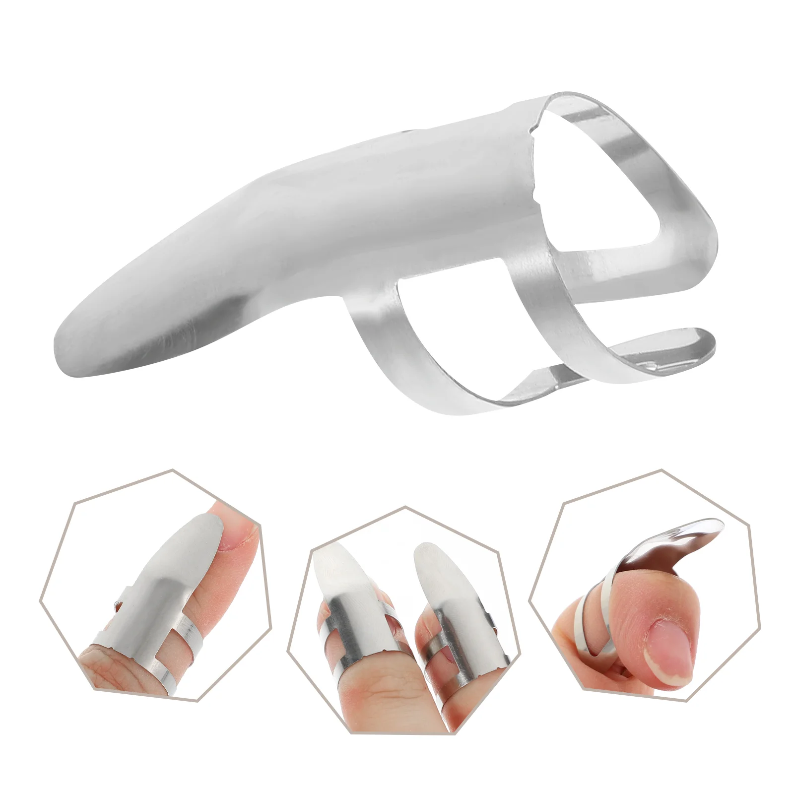 6 шт. стальные медиаторы для большого пальца банджо многофункциональные