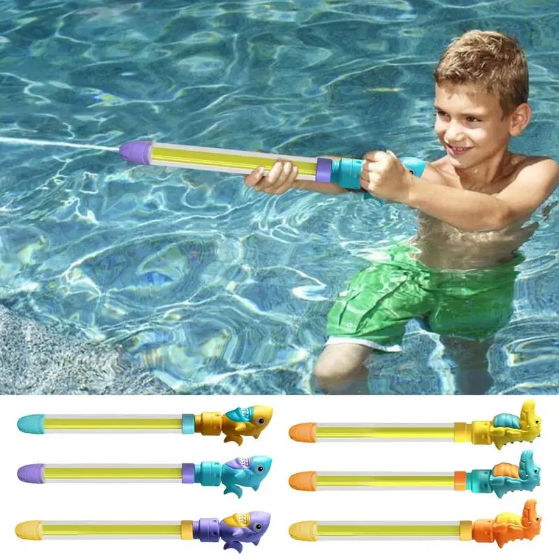 

Водяной сквиртер в форме акулы, выдвижные водные игрушки для детей, летний бассейн, пляжный задний двор, водные драки, игровые Игрушки