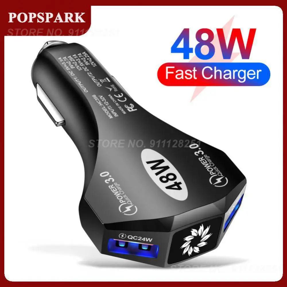 

Автомобильное зарядное устройство с двумя Usb-портами, 48 Вт, Qc3.0
