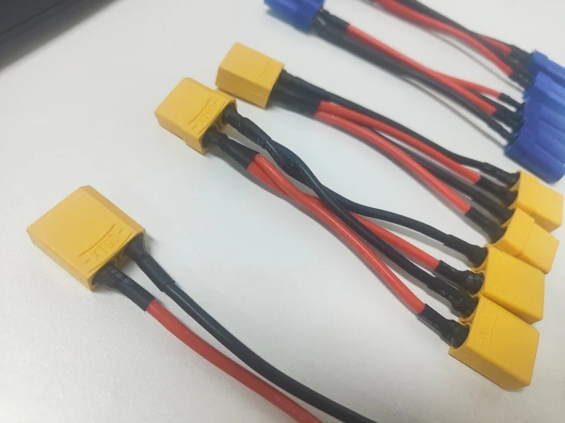 XT60/EC5 Параллельный разъем батареи Мужской/гнездовой кабель Двойной удлинитель