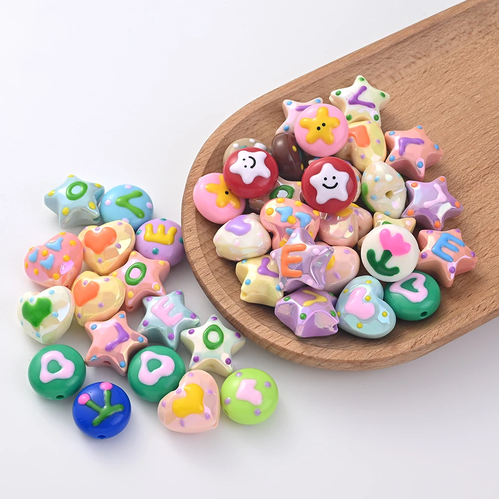 Акриловые бусины для рукоделия 10 шт