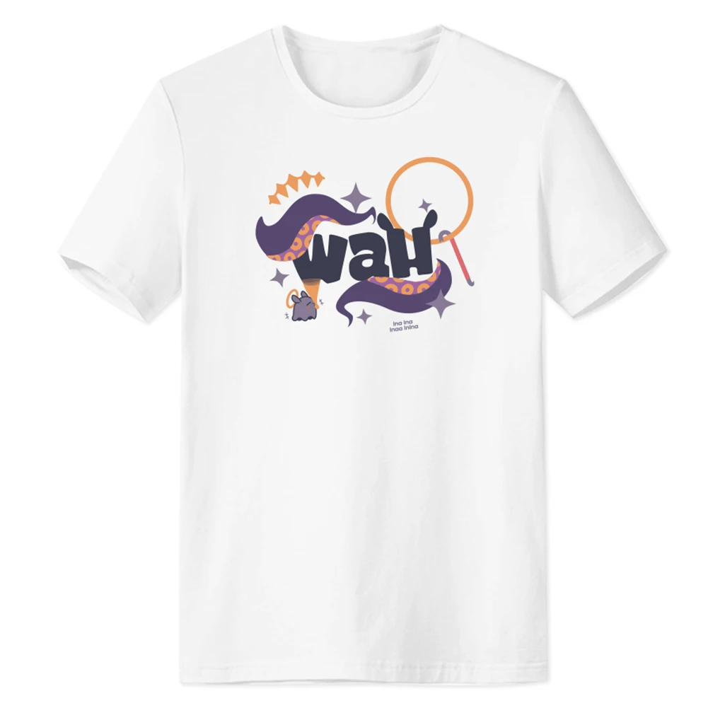 

Hololive-EN Vtuber Ninomae Ina Cosplay T-shirt Summer Cotton Short Sleeve Shirt
