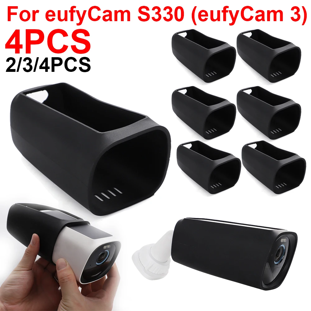 

Защитные чехлы для Eufycam S330, силиконовые, черные, Shunmaii