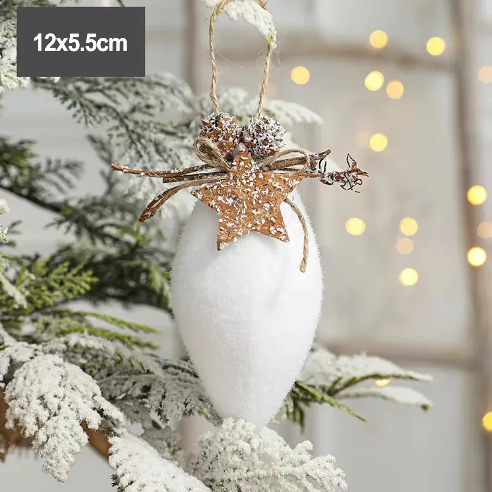 Рождественский пенопластовый шар белая снежинка колокольчик с каплями воды