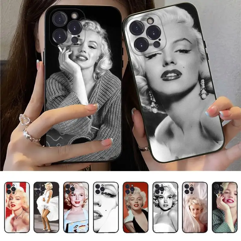 

Marilyn Monroe Phone Case For iPhone 14 13 12 Mini 11 Pro XS Max X XR SE 6 7 8 Plus Soft Silicone Cover