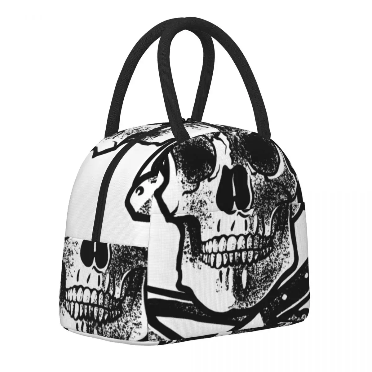 

Go Cry In The Walk In Lunch Bag Skull Chef Outdoor Picnic Lunch Box Print Tote Food Bags Oxford Portable Insulated Cooler Bag