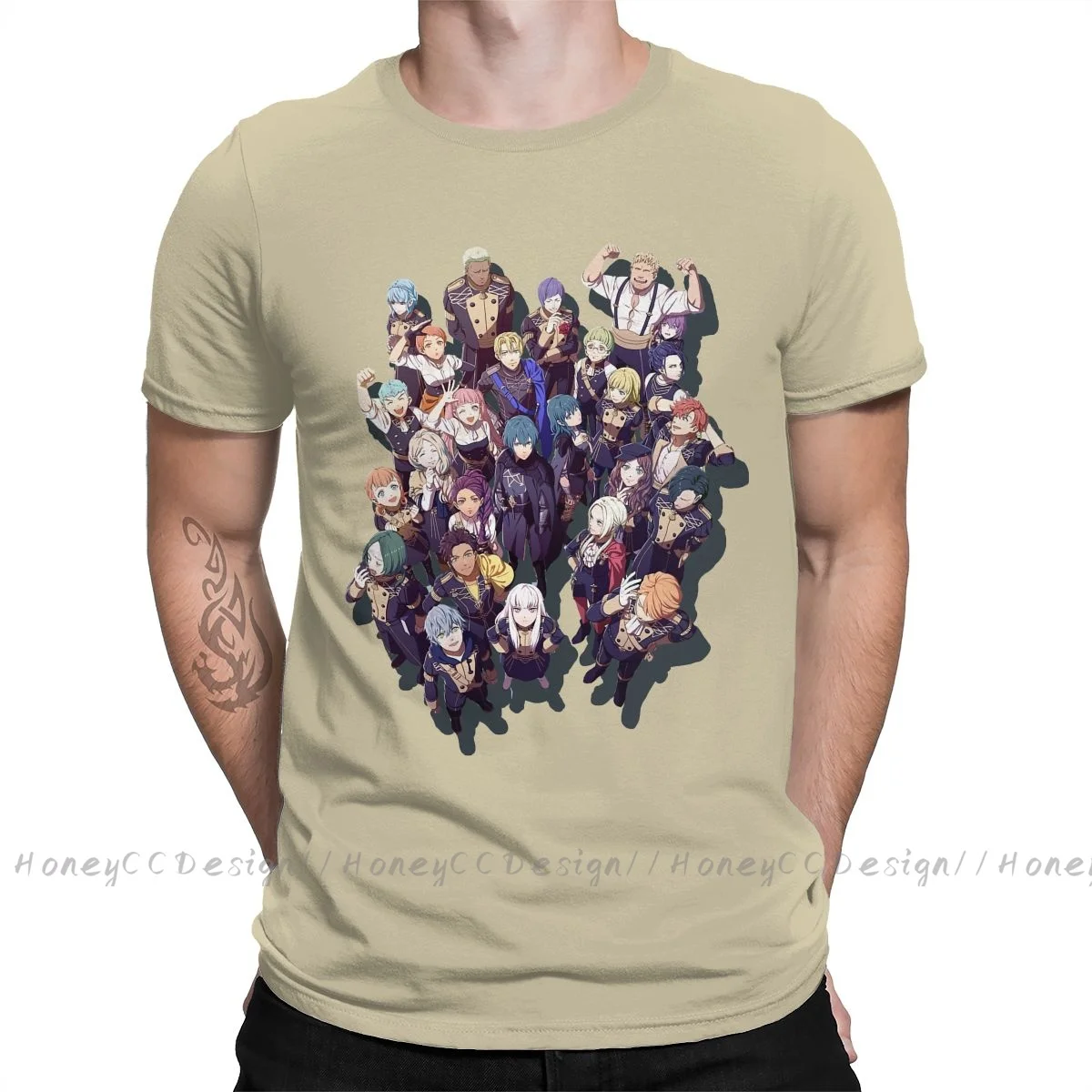 

Модная мужская одежда с эмблемой огня трех домов, футболка для всех студентов, летняя рубашка с круглым вырезом и коротким рукавом