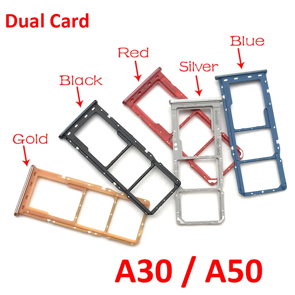 Фото 50 шт., для Samsung A10 A20E A20 A30 A40 A50 A60 A70 A80 A920 A750 A720 лоток для SIM-карты, ящик для чипа, держатель, адаптер, аксессуары №2