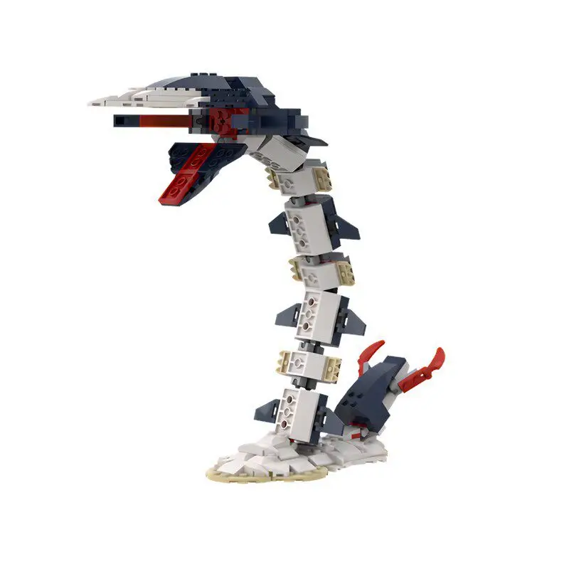 Фото Конструктор MOC Subnautica: Монстры глубоководья, Голодная акула, Строительные блоки, Детские развивающие игрушки, Подарок на день рождения №5