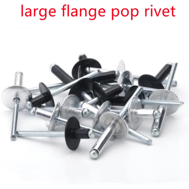 Алюминиевые большие фланцевые открытые пустотелые заклепки большая крышка болт