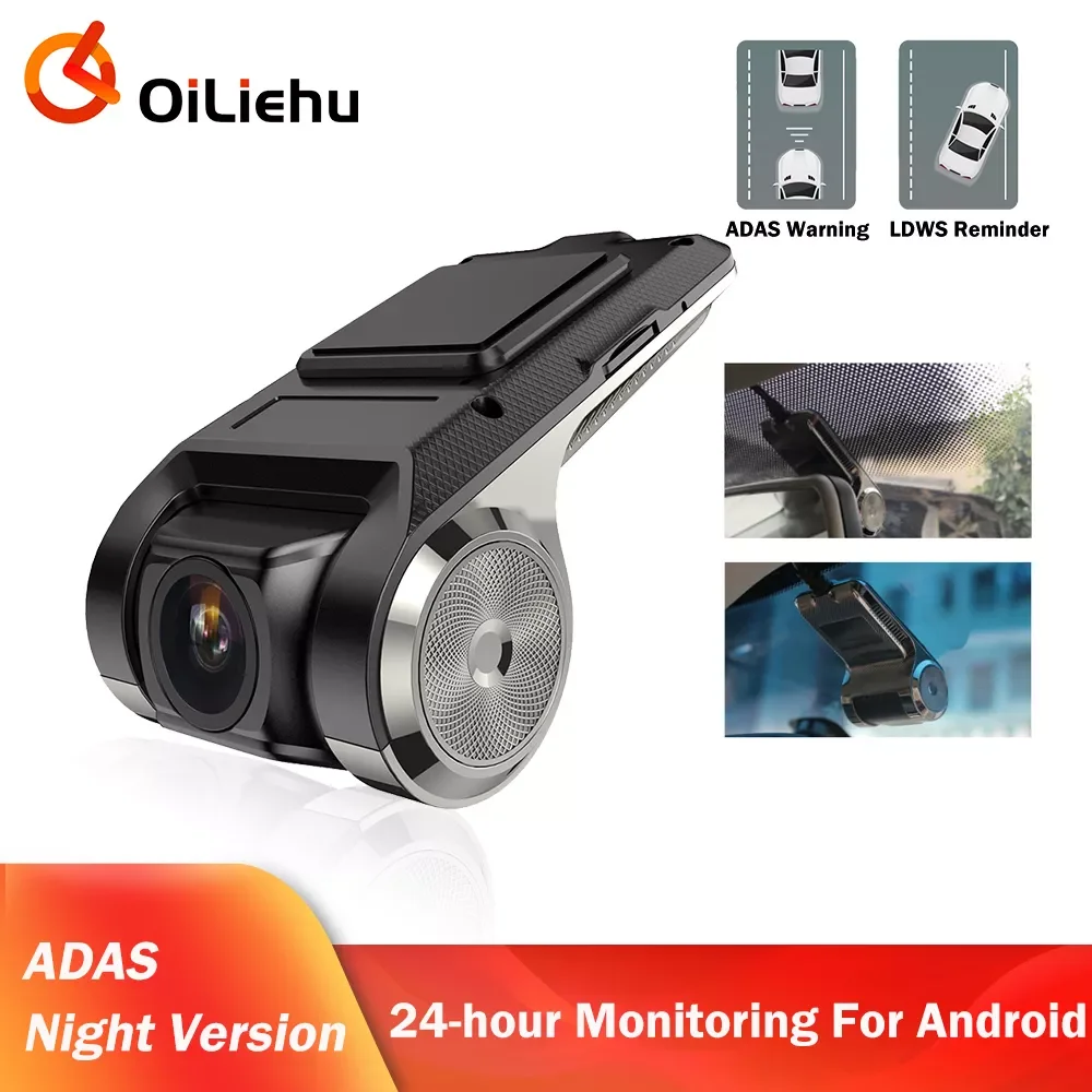 

OiLiehu Dash Cam ADAS Car DVR 720P HD Video Registrator USB Night vision Dash Camera Recorder for Android Mini Auto Recorder