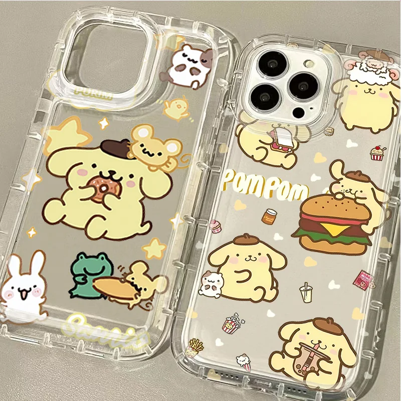 Прозрачный защитный чехол Saniro Pom Purin для Huawei P30 P40 P50 P60 Pro Honor 100 90 80 70 60 50 X9 X9A X8 X5 Magic5