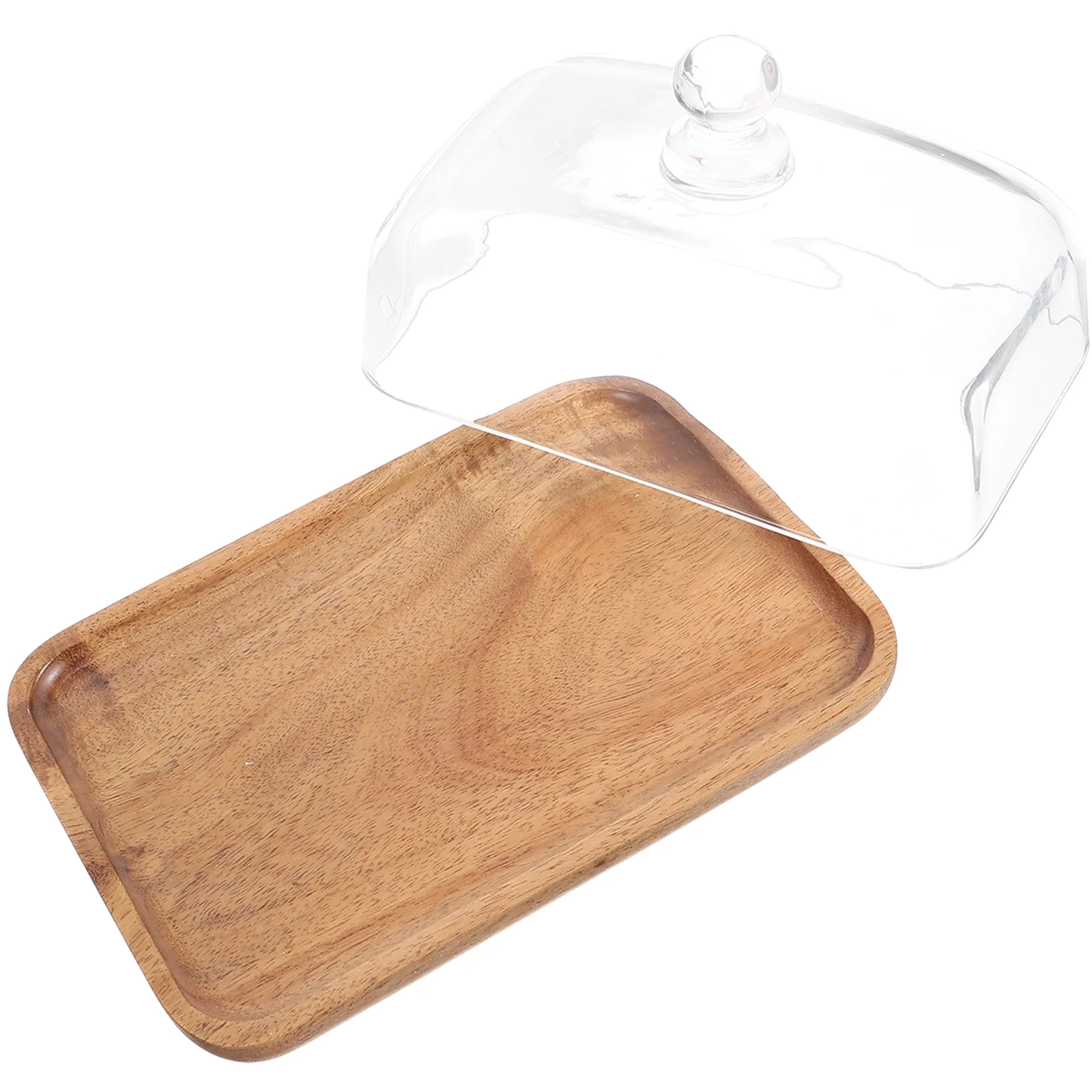

Cake Display Stand Glass Domes Food Stands Party Cover Serving Platter Holder Plate Lid Clear Dinner Plates