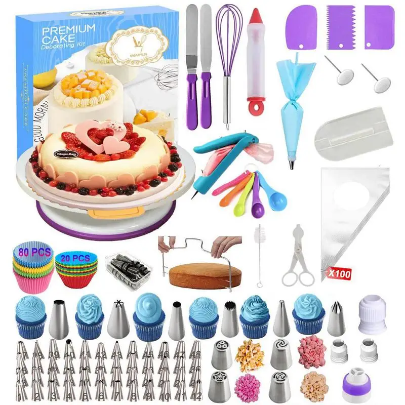 

285 шт./набор, Кондитерские насадки для украшения тортов