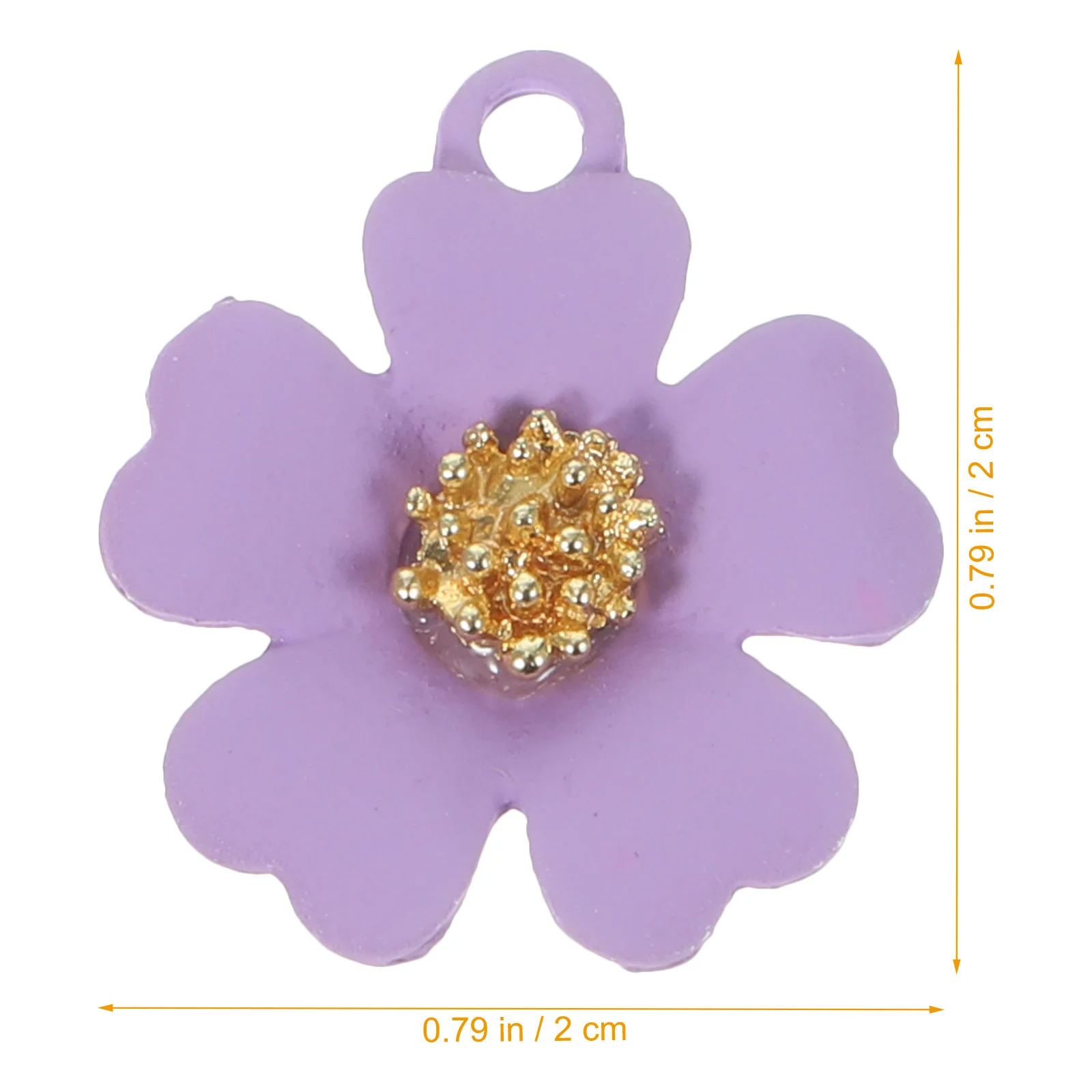 25Pcs Small Flower Pendants Jewelry Making Charms Lovely Necklace Pendants Flower Shape Charms