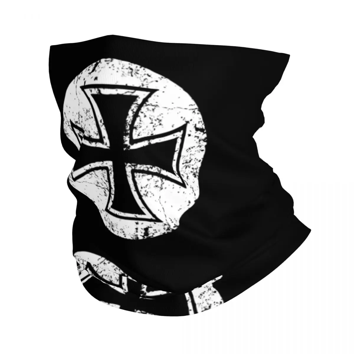 

German Iron Cross Templar Knight Bandana Neck Cover Print Germany Flag Wrap Scarf Multi-use Balaclava Riding Unisex Adult Winter
