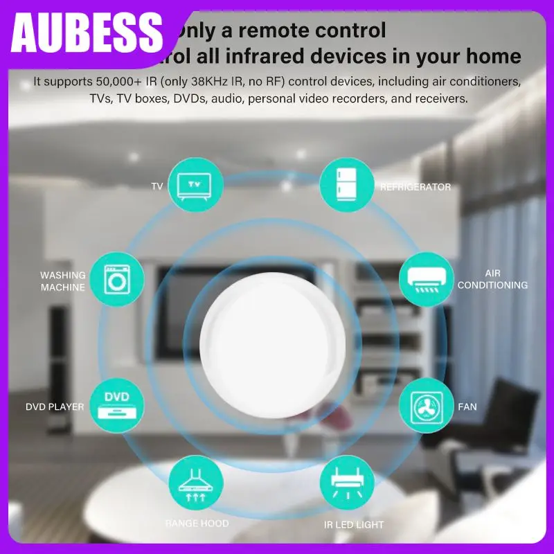 

Tuya/smart Life App Wireless Wifi-ir Controller 8m Wifi Infrared Remote Controller High Quality Smart Remote Controller