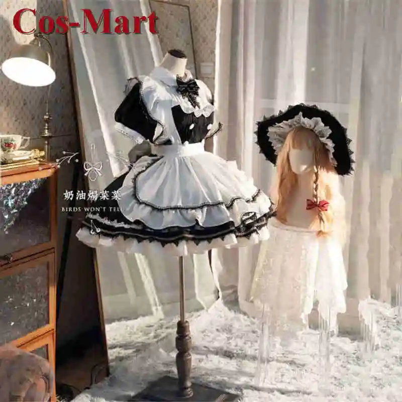 

Косплей-костюм Cos-Mart из игры Touhou Project Kirisame Marisa, Милая Великолепная Милая официальная одежда для вечеринки