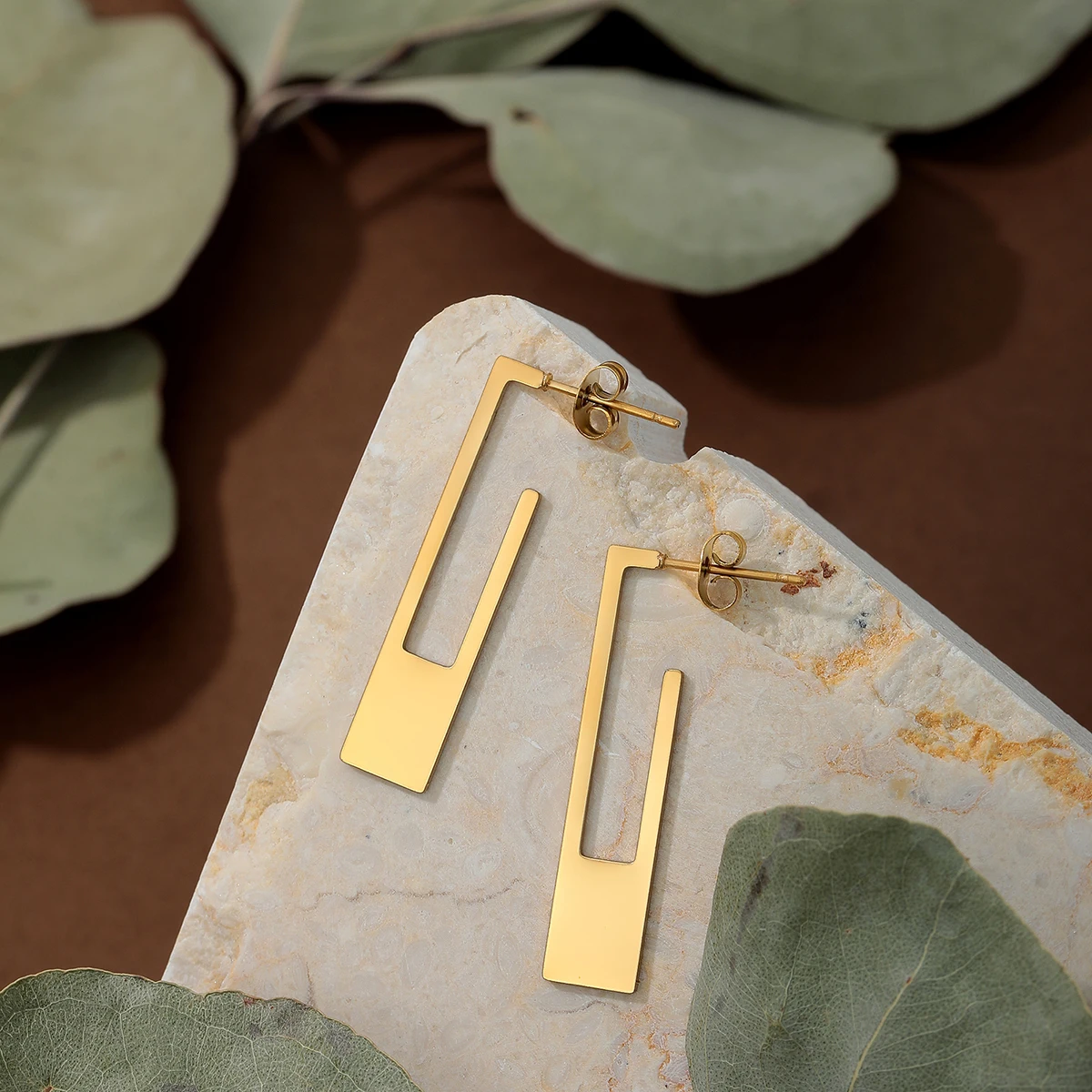 Серьги-гвоздики из нержавеющей стали для женщин и девушек