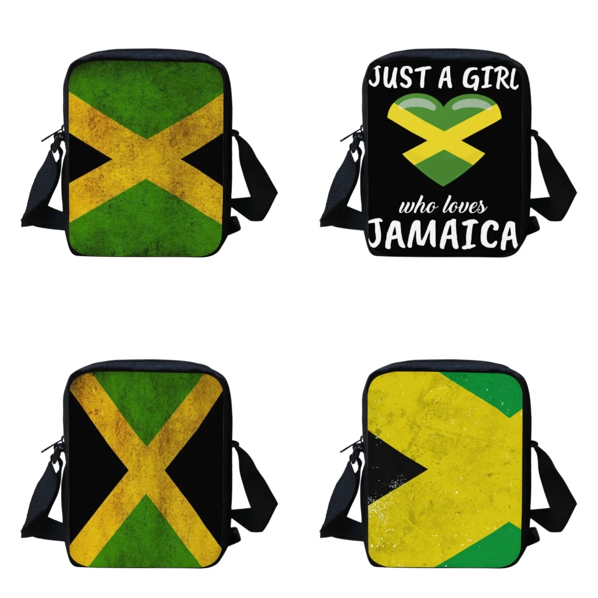 

Jamaica Flag Design Cross Body Bags for Men Small Women Totes Schoolbag Fashion Boys Bookbags Satchel Versatile Shoulder 2023