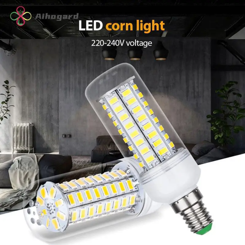 

E27 светодиодная лампочка-кукуруза, Энергосберегающая лампочка, светодиодная лампочка-кукуруза, холодный белый портативный 5730 Smd Rc