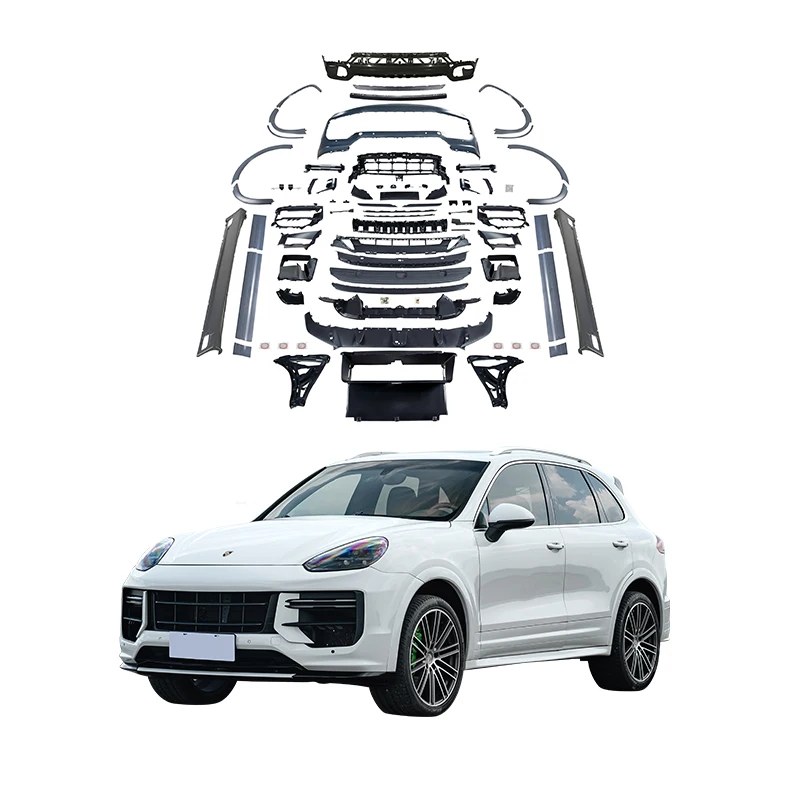 Подходит для Porsche 2015-2017 Cayenne 958 обновление 9YA Turbo GT передний комплект бампера бампер