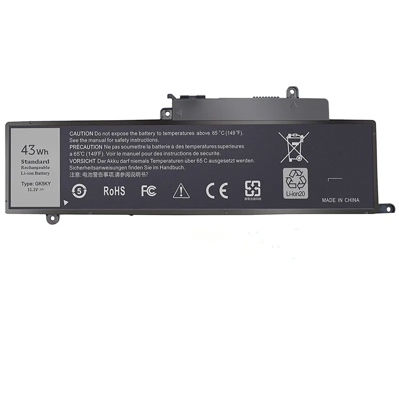 11 1 В 43 Втч GK5KY Аккумулятор для ноутбука Dell Inspiron 13 7000 серии 7347 7348 7352 3000 3147 3148 15 7558