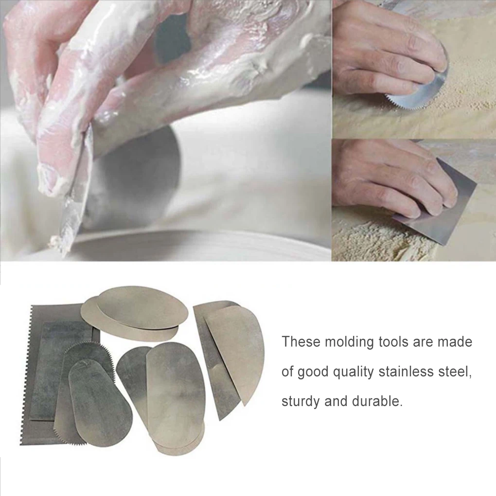 10 шт. инструменты для формования глины из нержавеющей стали