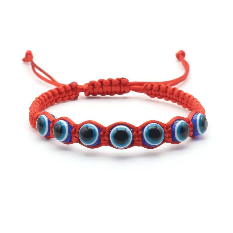 

20pcs Hand Woven Turkish Evil Eye Knots Red Lucky Bracelet Couple Friendship Bangle