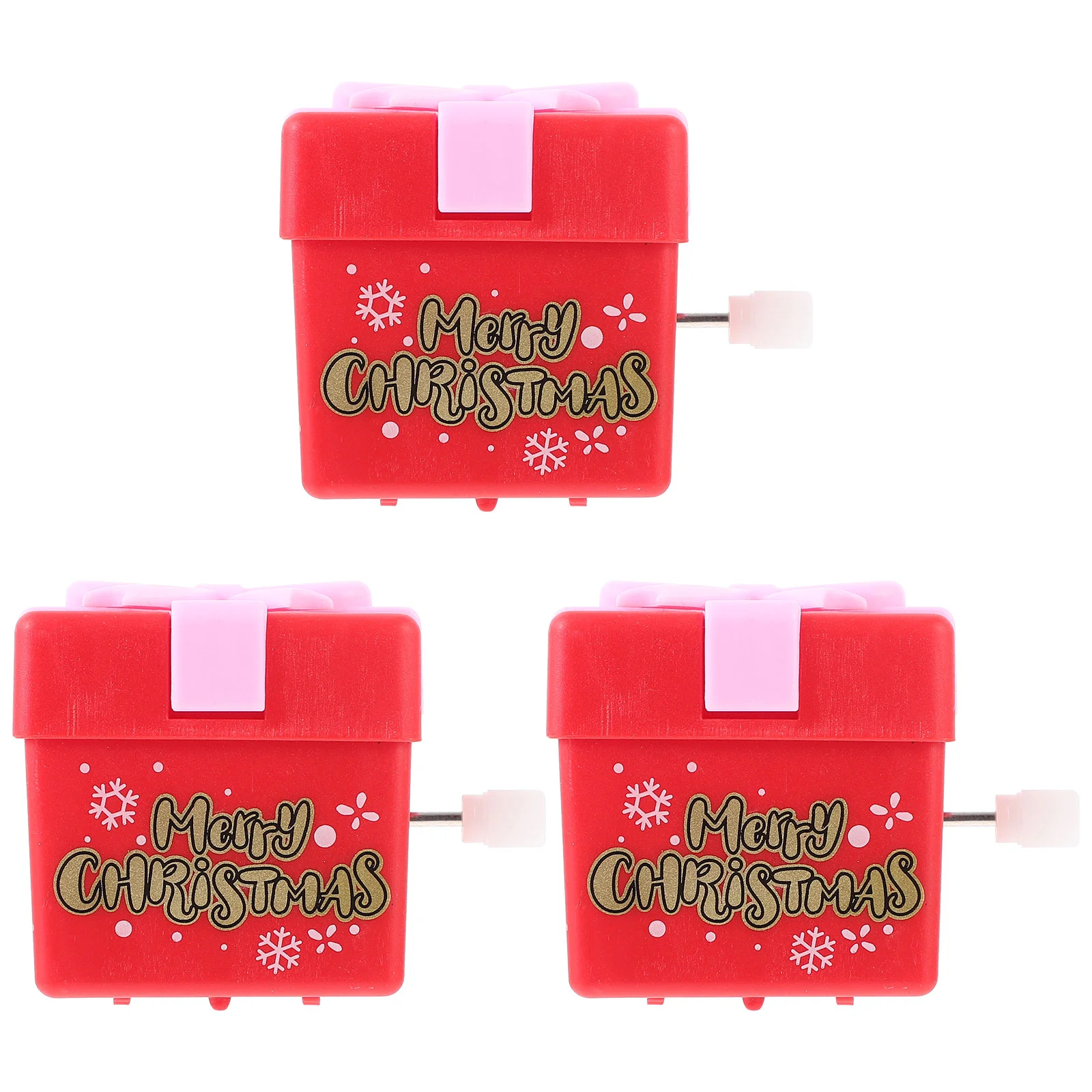 

3 Pcs Chidrens Toys Christmas Themed Clockwork Wind Walking Kiddery Cartoon Wind-up Plastic