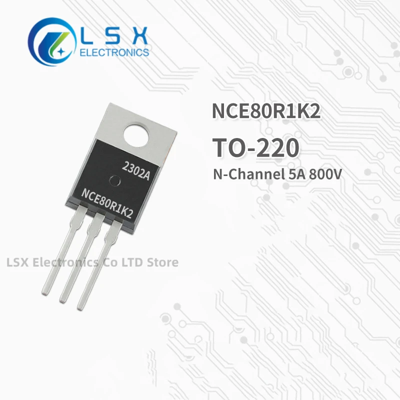 

10PCS NEW Original Factory Direct Sales NCE80R1K2 TO-220 N Channel MOS Field effect transistor 5A 800V