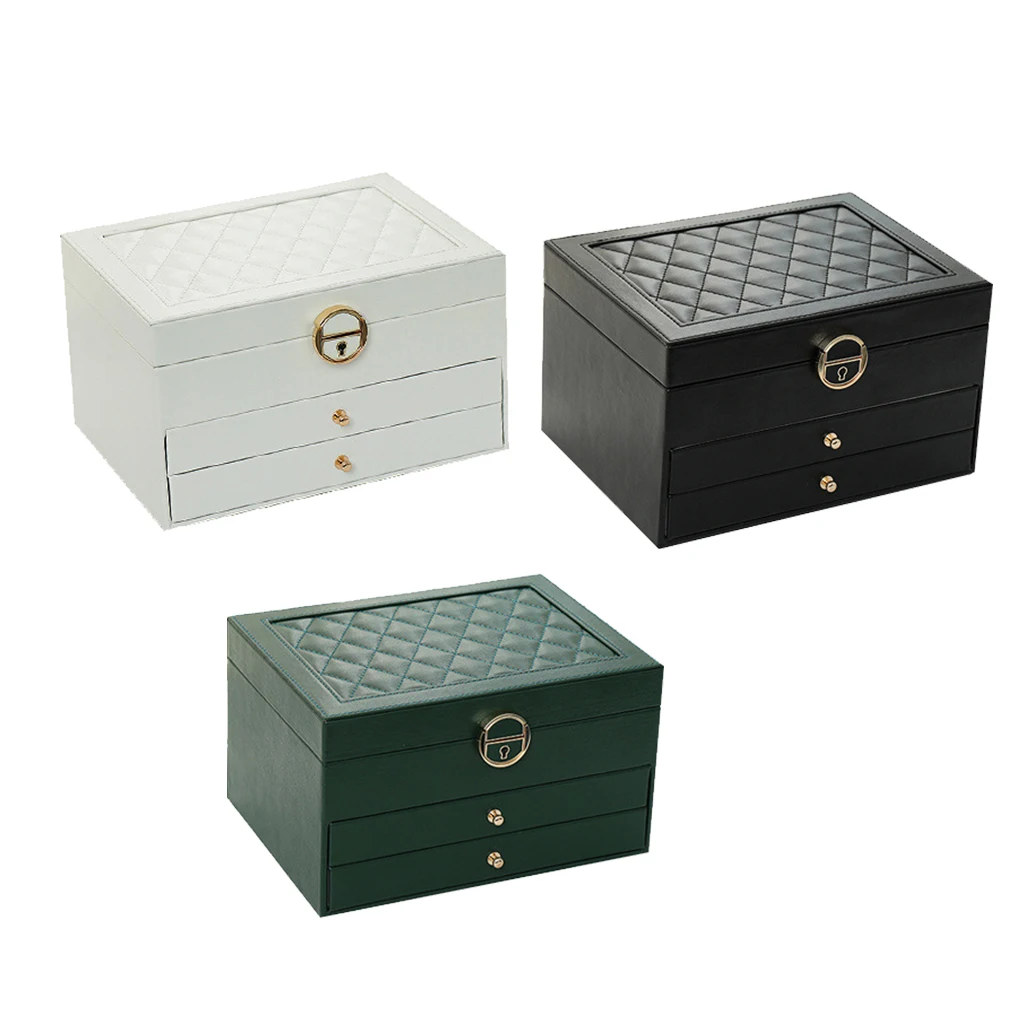 

Органайзер с 3 отделениями для ювелирных изделий, большой контейнер для хранения, аксессуары для упаковки браслетов и свадебных подарков