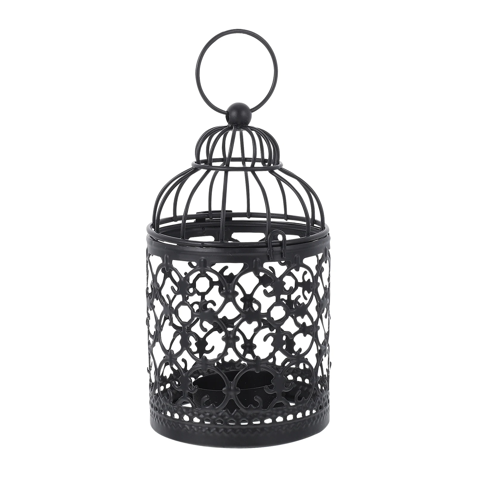 Birdcage Stand Tealight Lantern Hanging Bird Decorative Cage Candlestick Votive Holders Box Vintage Wedding Metal Flower