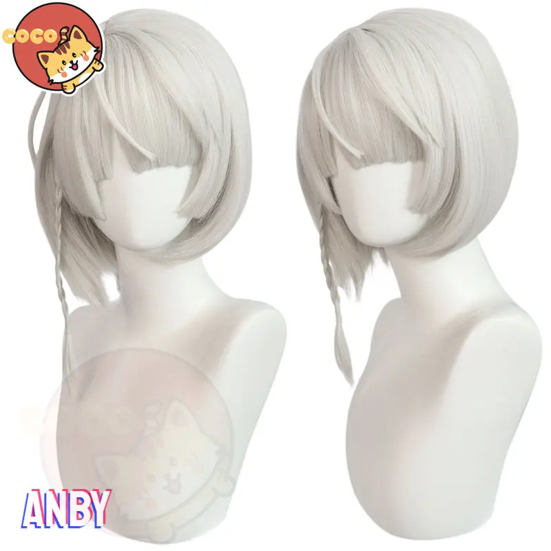 

CoCos Game Zenless Zone Zero Anby Cosplay Wig Game Cos ZZZ Cosplay Anby Demara Cosplay White Hair