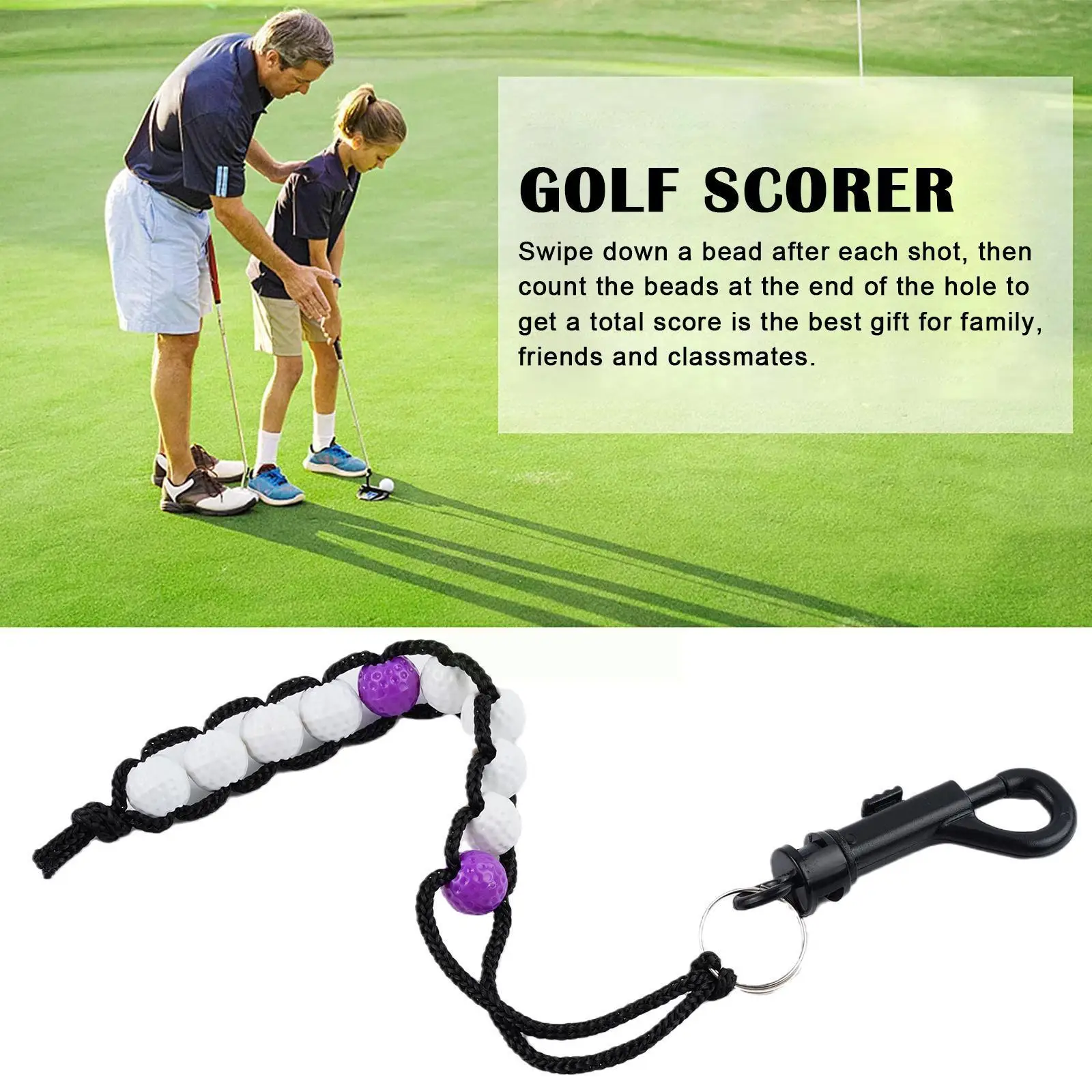 

Бело-фиолетовая бусина для игры в гольф, средство для игры в гольф, средство для тренировок, Аксессуары для тренировок, шарик B1 G2J3
