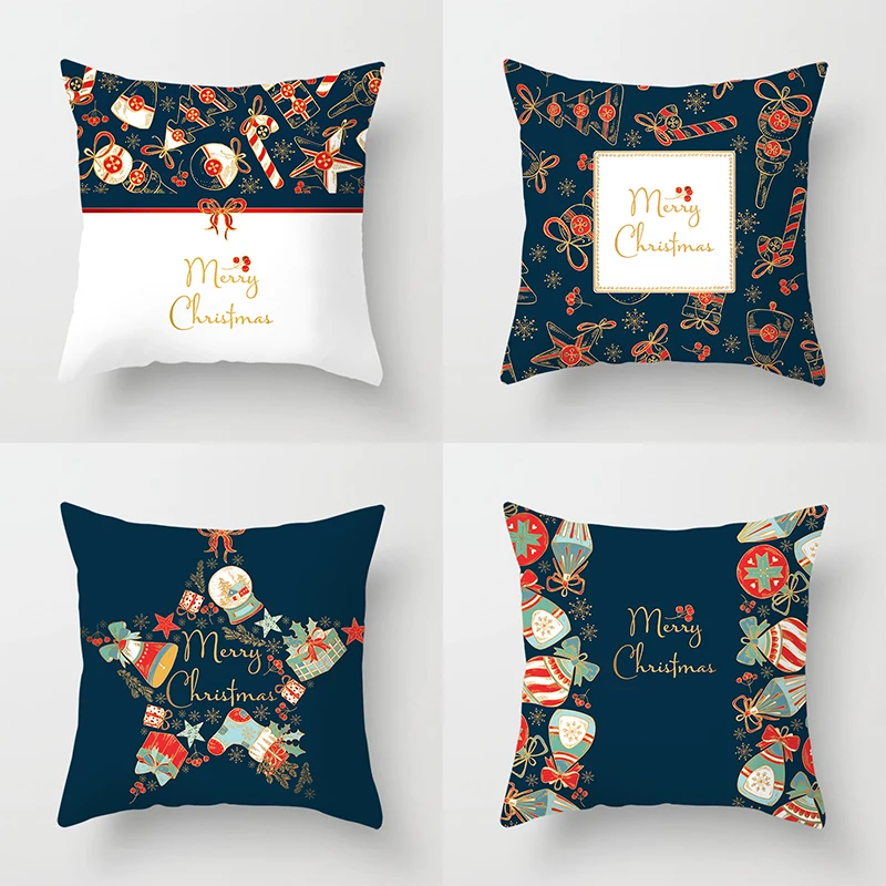 

Home Decoration Christmas Printing Polyester Pillow Pillow Cushion Cushion Cushion Decoración navideña