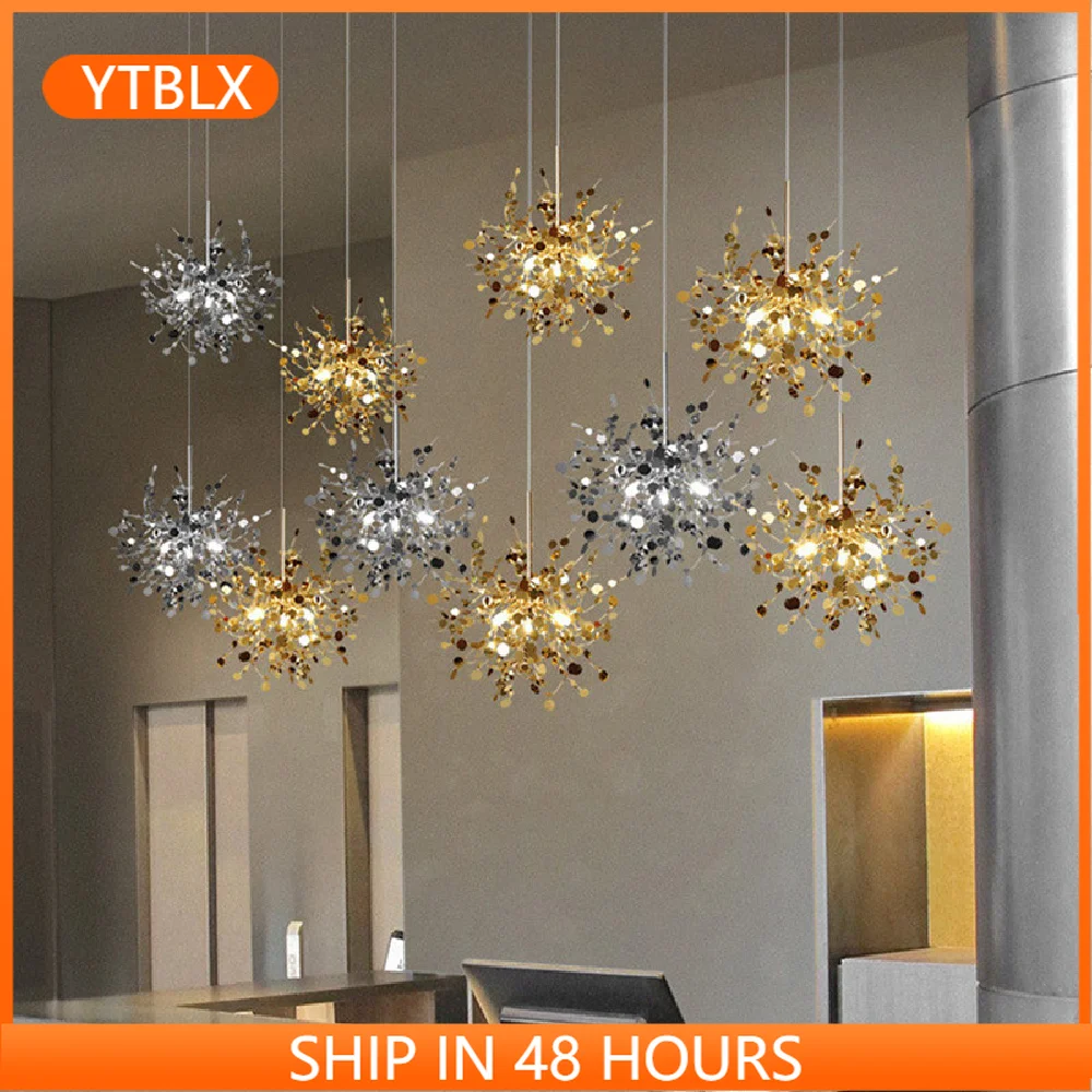

Gold / Chrome Steel Flower G9 Led Chandelier Lustre Pendant Chandelier Lighting Dining Room Pendant Lights Decor Lamp Fixtures