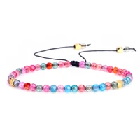 boho yoga energy colorful natural stone crystal copper beads beaded adjustable charm bracelets for women bracelet friendship