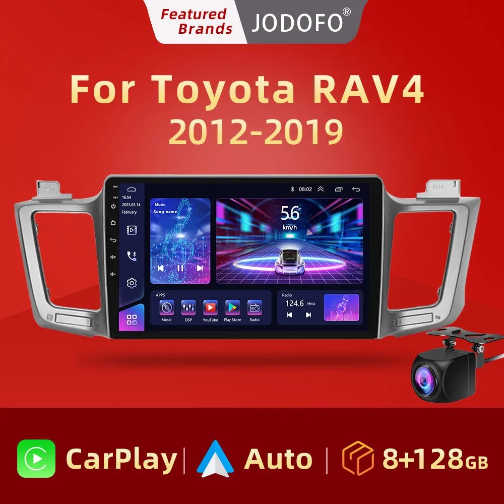Автомобильный радиоприемник Jodofo для Toyota RAV4 RAV 4 xa40 2012- 2019 Carplay Android Авто Qualcomm
