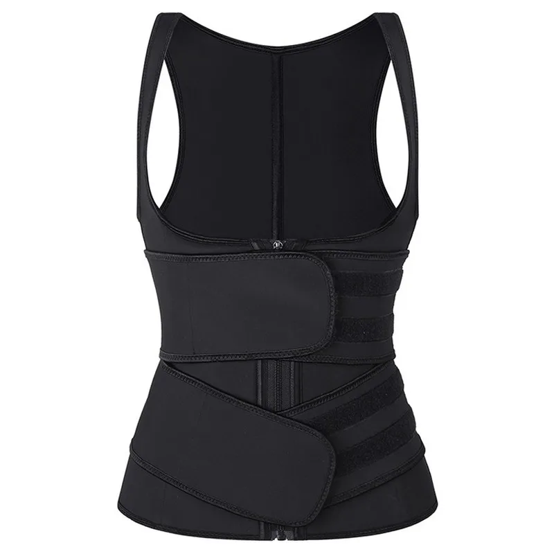 Latex Tank Top for Fitness Corset Vest Waist Trainer Humpback Correction Fat Burning Ultra Sweat to Lose Weight Belly Flat Belt