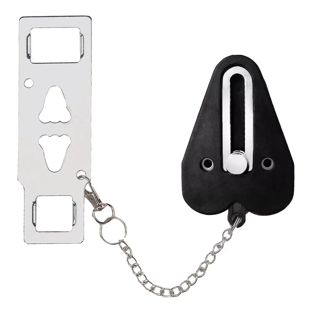 

Portable Door Lock Double Hole Security Door Locker Travel Lockdown Locks For Traveling Hotel Home Apartment College