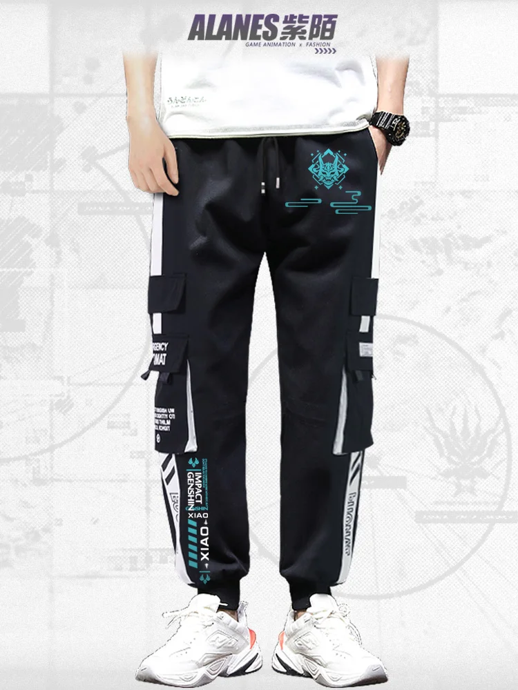 Брюки Xiao куртка пальто модный костюм для косплея Game Genshin Impact одежда унисекс
