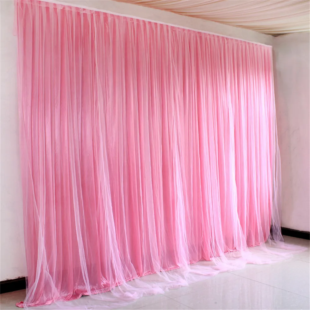 Золотые ледяные шелковые свадебные фоны с качаном сценическим фоном драпировкой