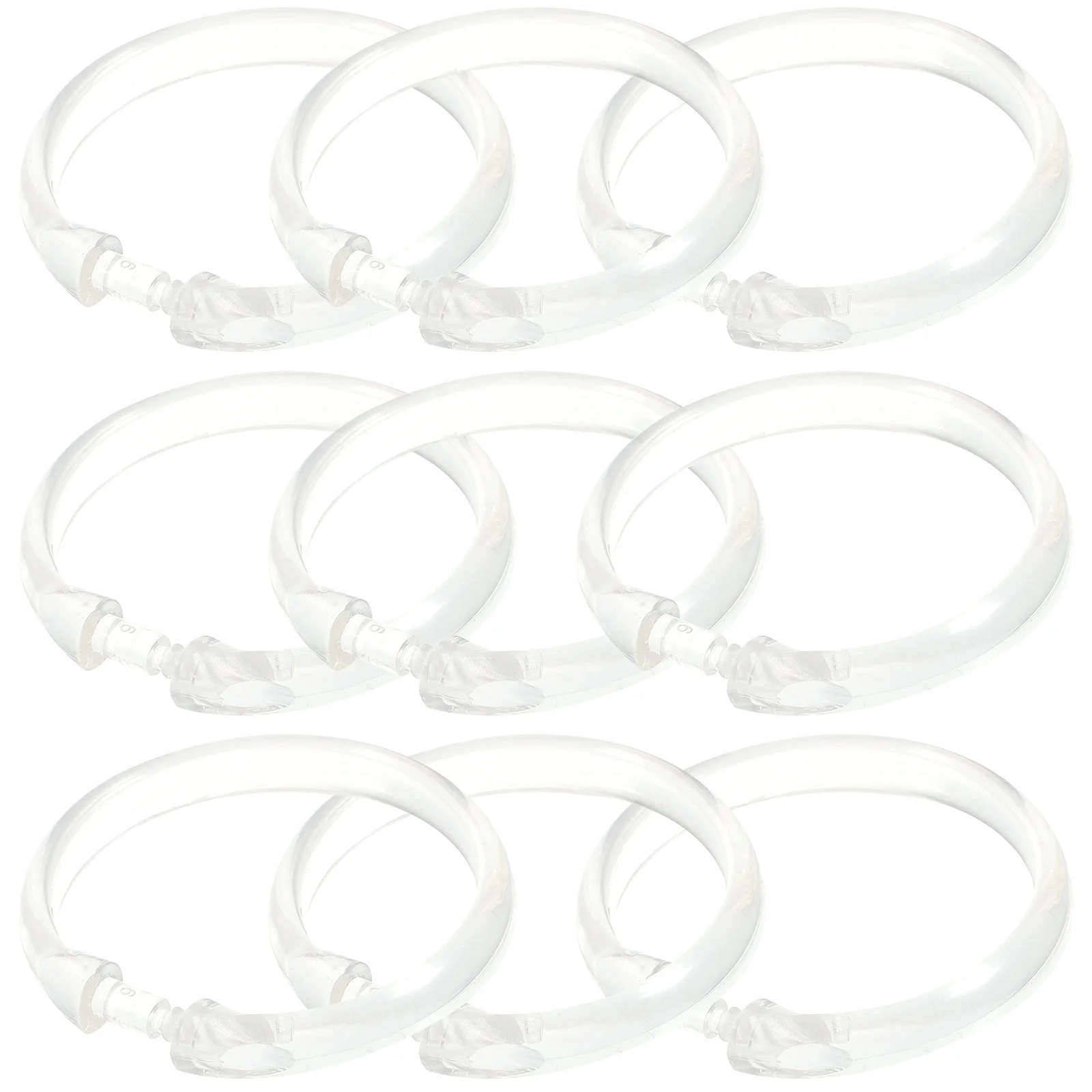 

12pcs Simple Durable Practical Ring For Bathroom Round Ring Curtain Rings Rings