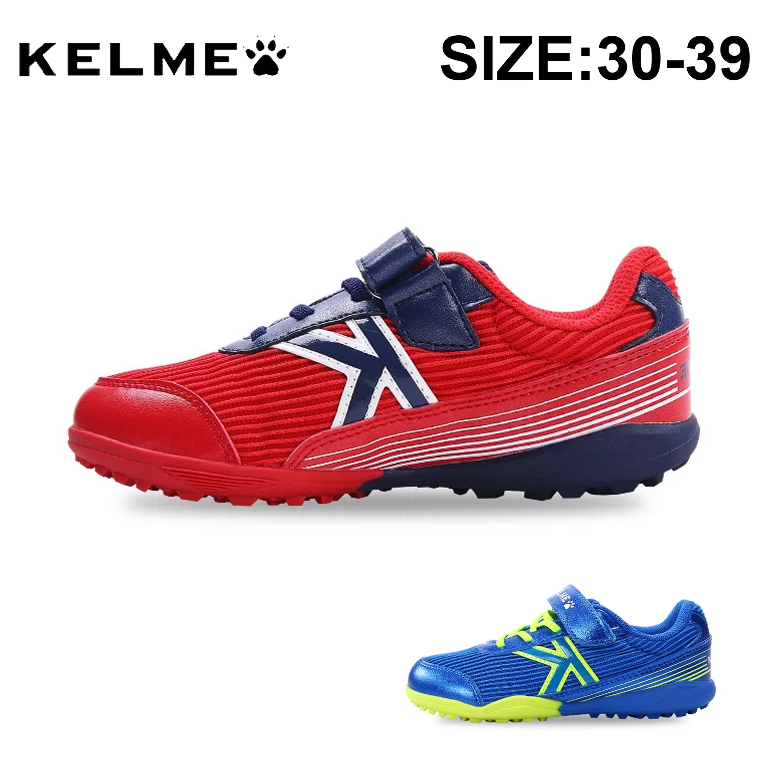 KELME Professional Kid's Soccer Shoes TF Crushed Spike Trainers Breathable Non-slip Children Sports Shoes Football Boots 6893171